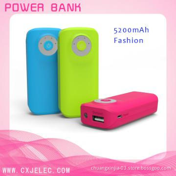 Colorful mini mobile phone charger 4400/5200/5600mah